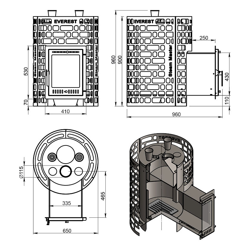 Печь для бани Эверест 